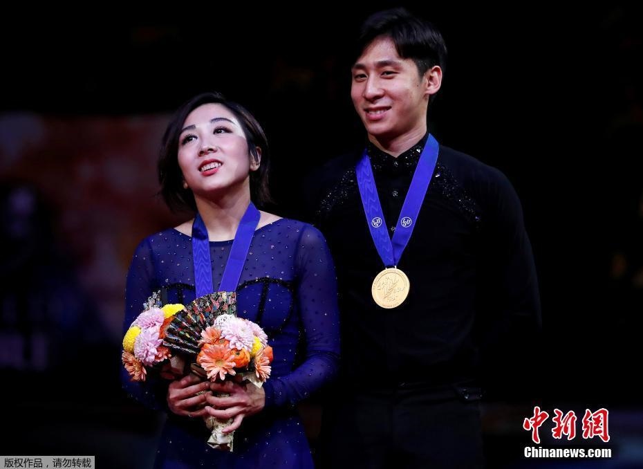 資料圖：隋文靜/韓聰奪冠。