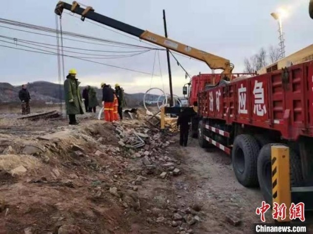 救援現(xiàn)場。 現(xiàn)場工作人員 供圖