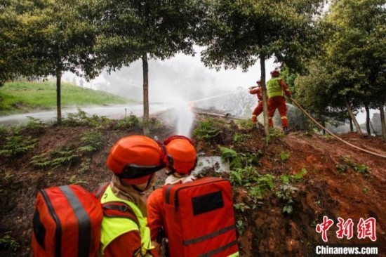 演練現(xiàn)場。瀘州消防供圖