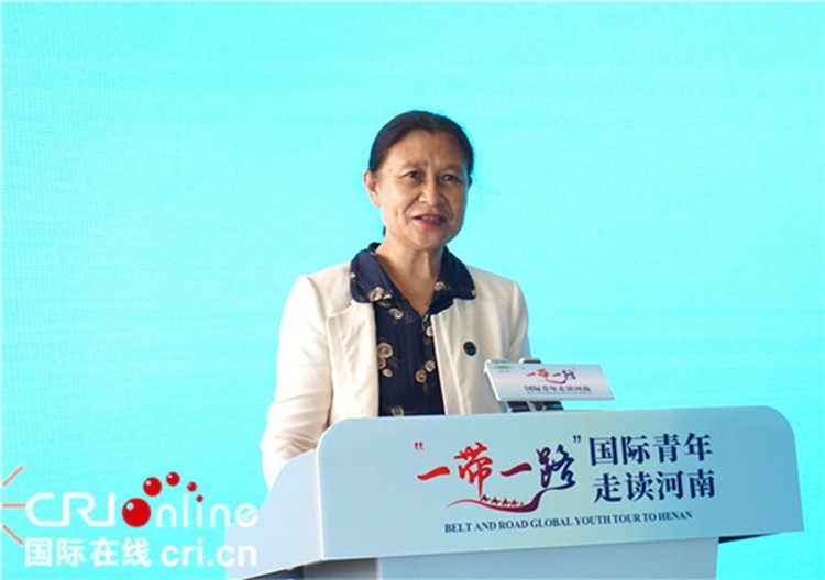 中國(guó)人民對(duì)外友好協(xié)會(huì)二級(jí)巡視員李冬梅致辭。賈親親 攝