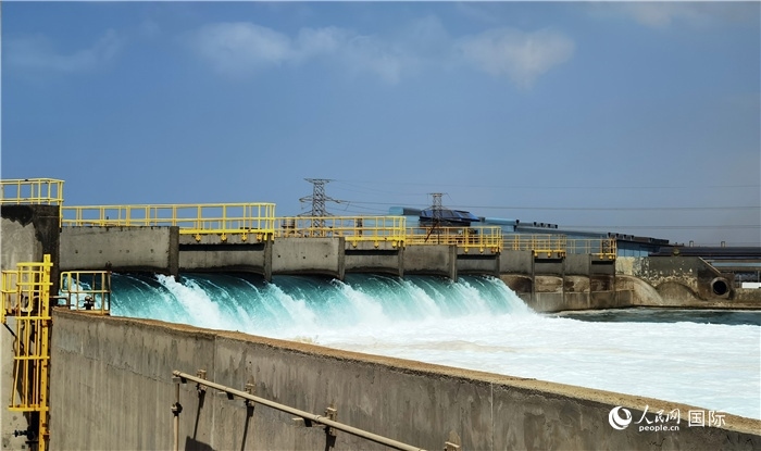 圖為取排水工程項目一景。人民網(wǎng)記者管克江攝