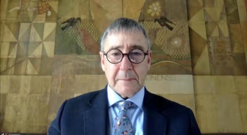 里斯本大學(xué)孔子學(xué)院葡方院長若昂·巴雷羅。中國駐葡萄牙大使館供圖