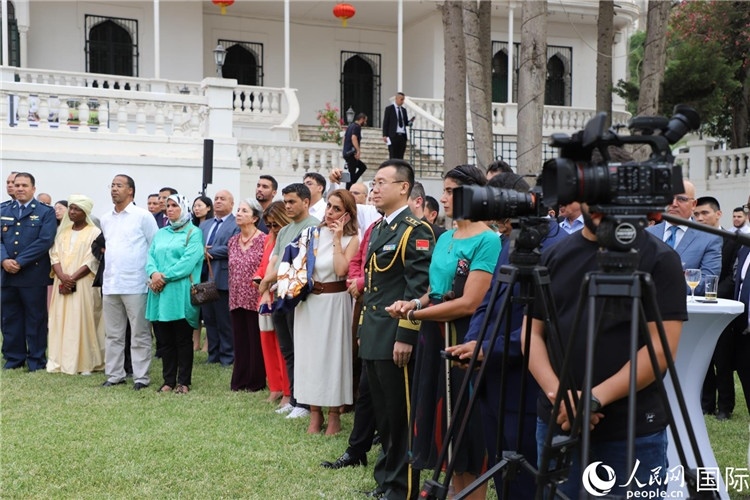 圖為招待會現(xiàn)場。人民網(wǎng)記者 王傳寶攝