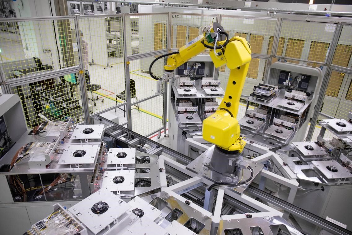 中興通訊“5G全連接智能工廠”。受訪者供圖