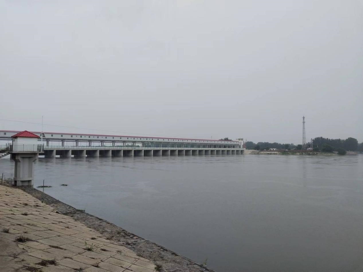 獨(dú)流減河進(jìn)洪閘。受訪者供圖