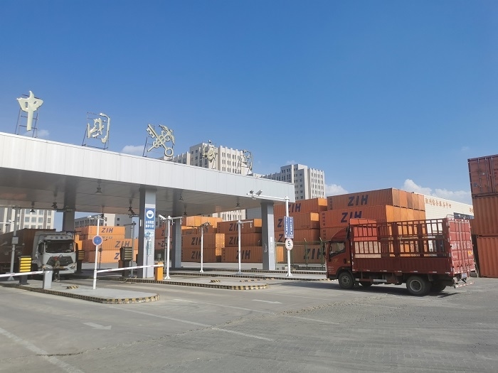 鄭州國際陸港海關監(jiān)管場所。鄭州車站海關供圖