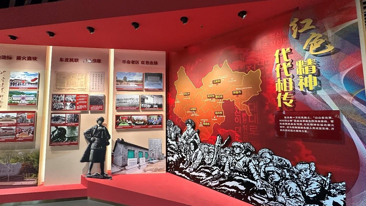 《千秋正氣-朝鮮族革命斗爭史陳列》展廳。人民網(wǎng)記者 金洪花攝