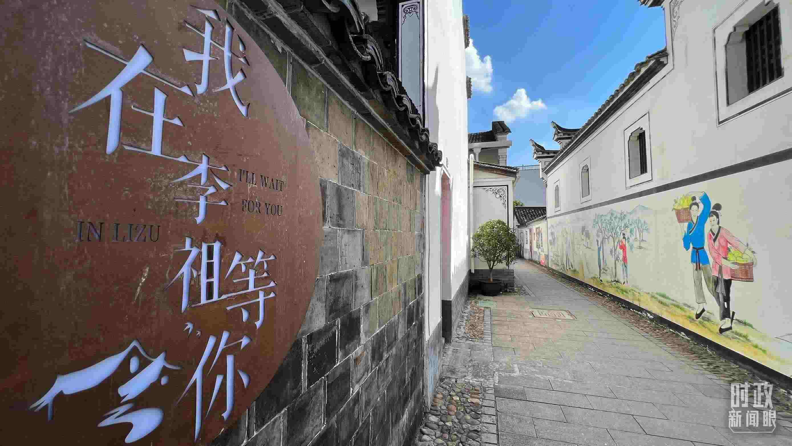 △村內(nèi)干凈整潔的小巷子。（總臺央視記者李煒拍攝）