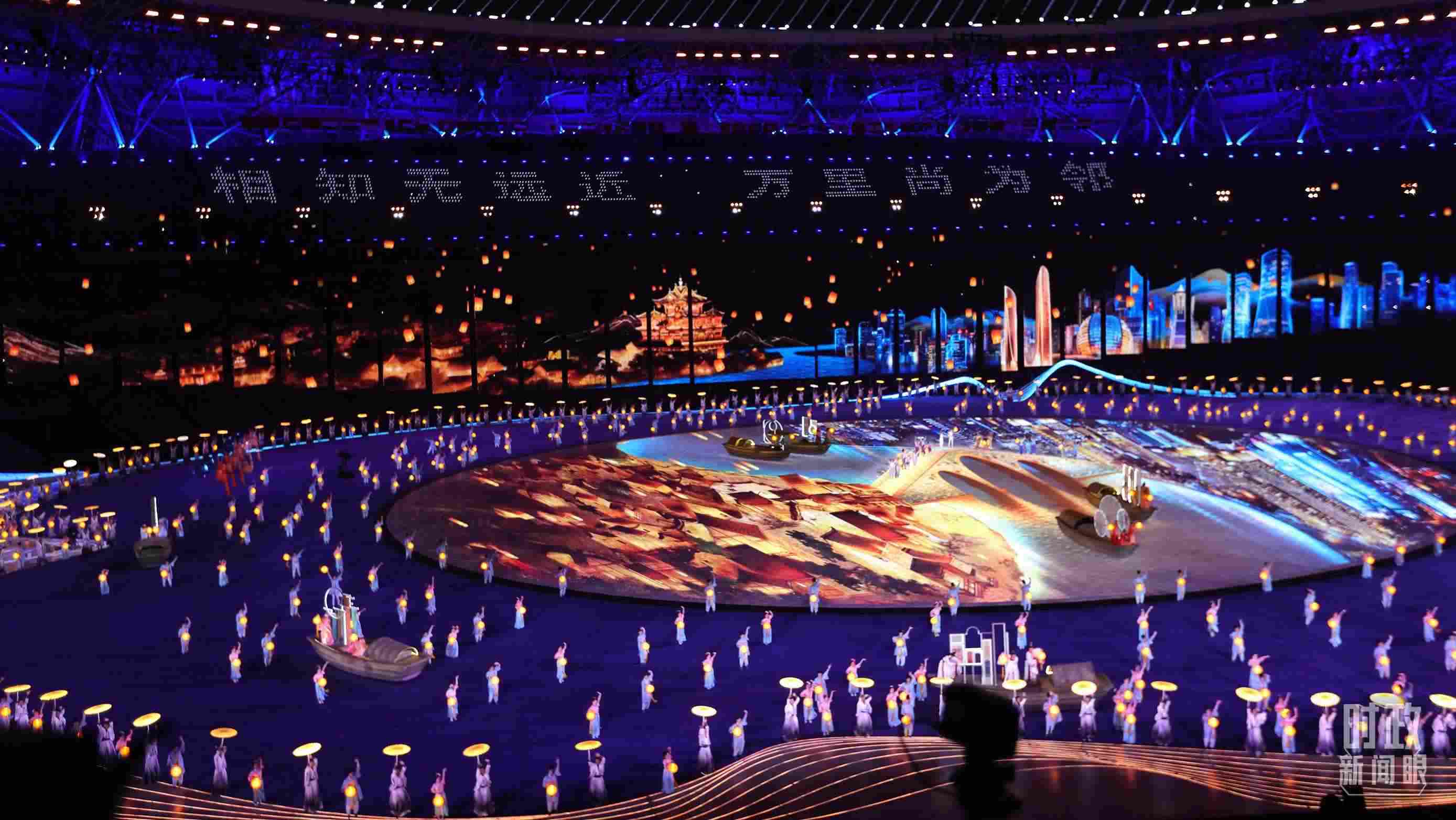 △杭州第19屆亞運(yùn)會開幕式。（總臺央視記者魏幫軍拍攝）