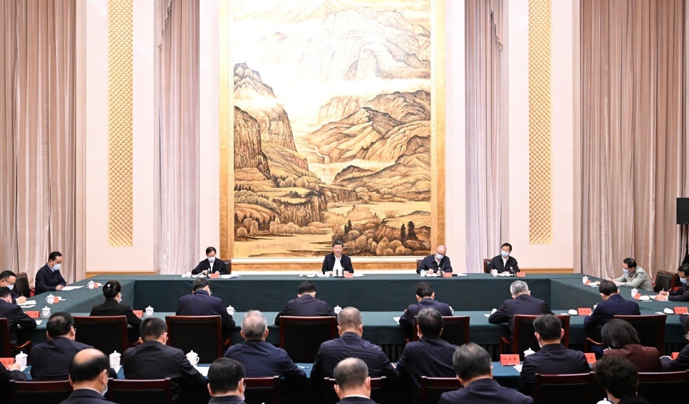  2023年5月17日上午，習(xí)近平在西安聽取陜西省委和省政府工作匯報并發(fā)表重要講話。