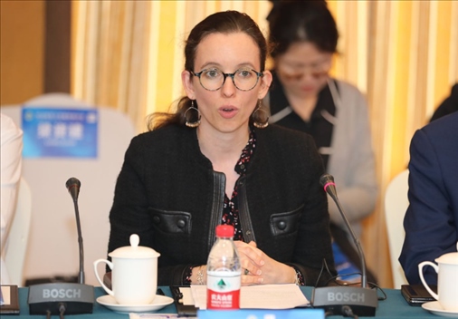 法國(guó)駐華大使館公使銜參贊白美燕致辭。主辦方供圖