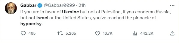 巴以爆發(fā)新沖突后，他再指西方“雙標”