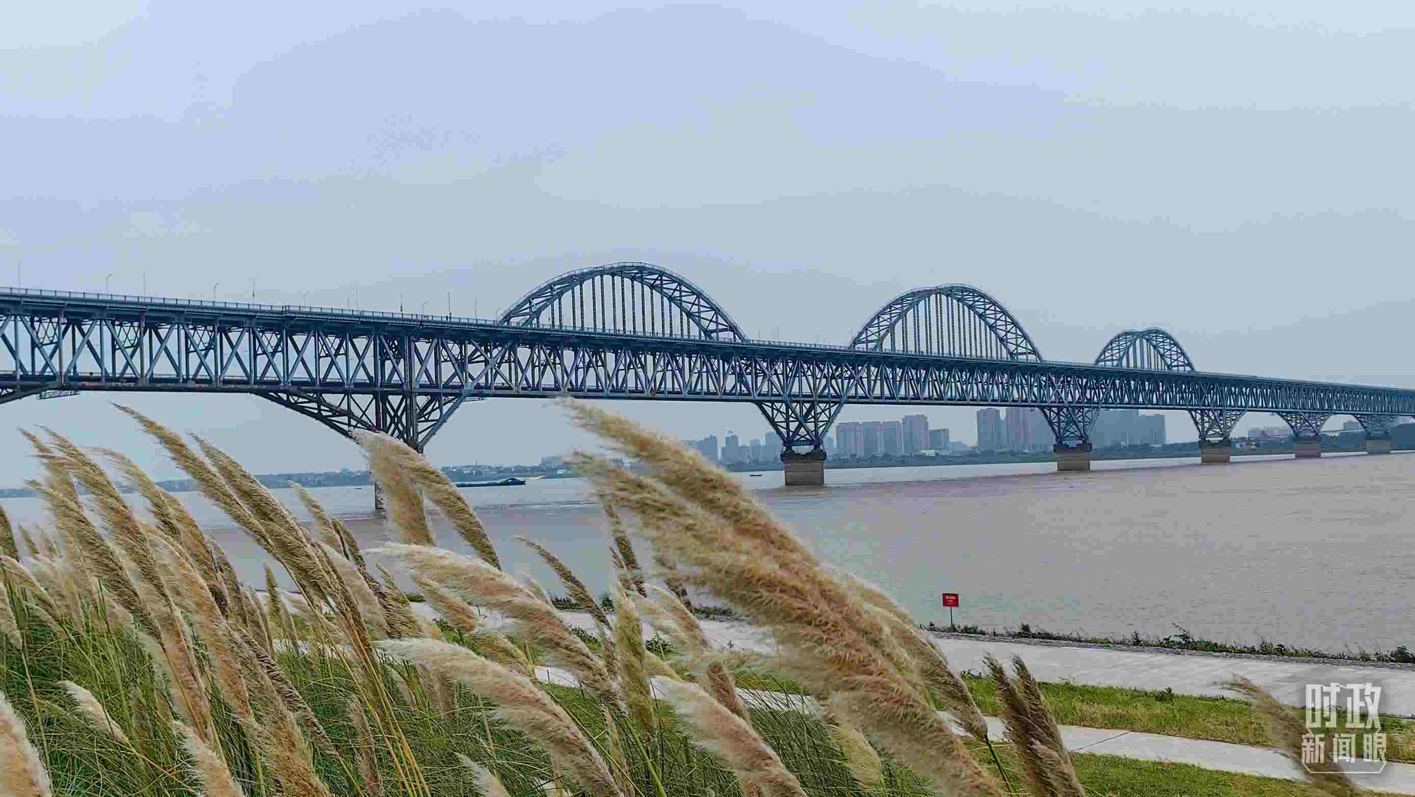 △長江國家文化公園九江城區(qū)段。（總臺央視記者段德文拍攝）