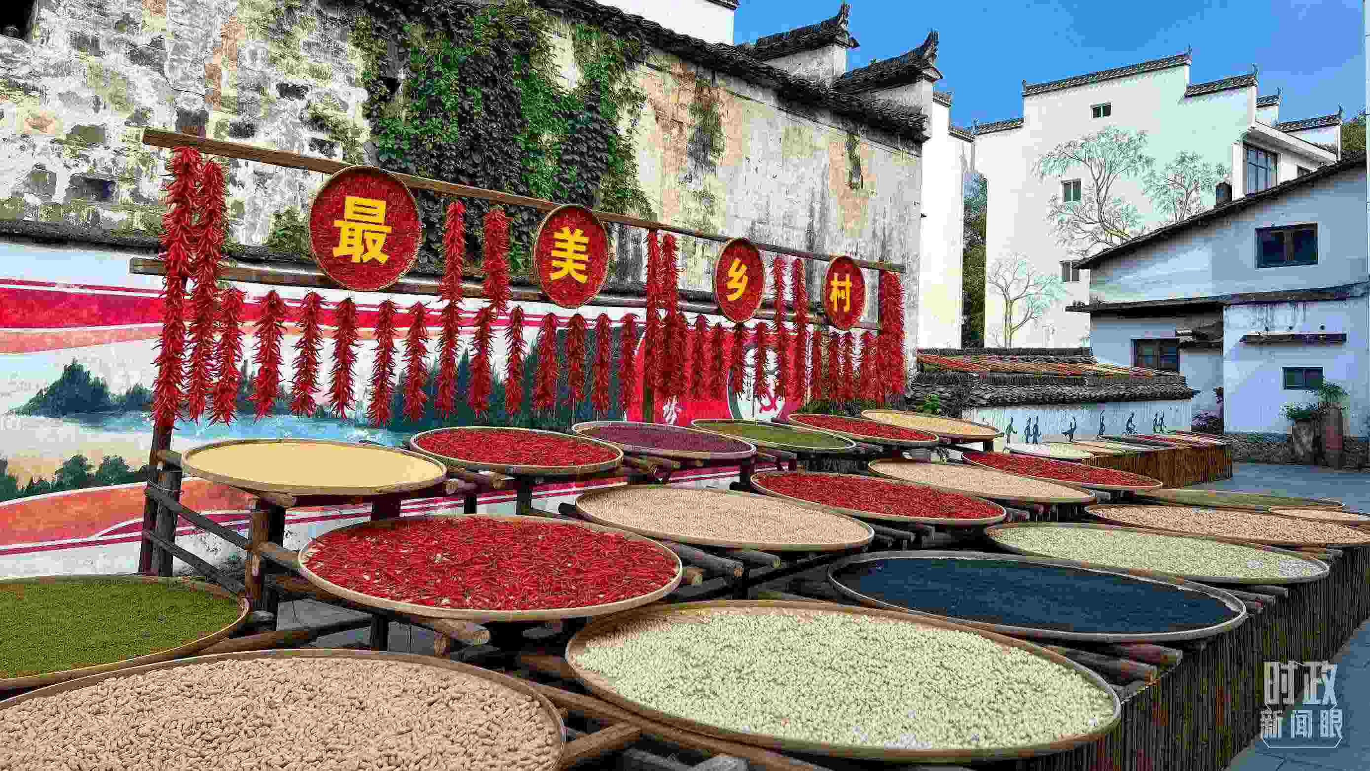 △婺源縣秋口鎮(zhèn)王村石門自然村。（總臺(tái)央視記者程鋮拍攝）