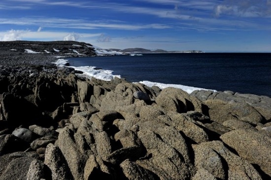 羅斯海恩克斯堡島的夏季風(fēng)光。新華社記者 張建松 攝