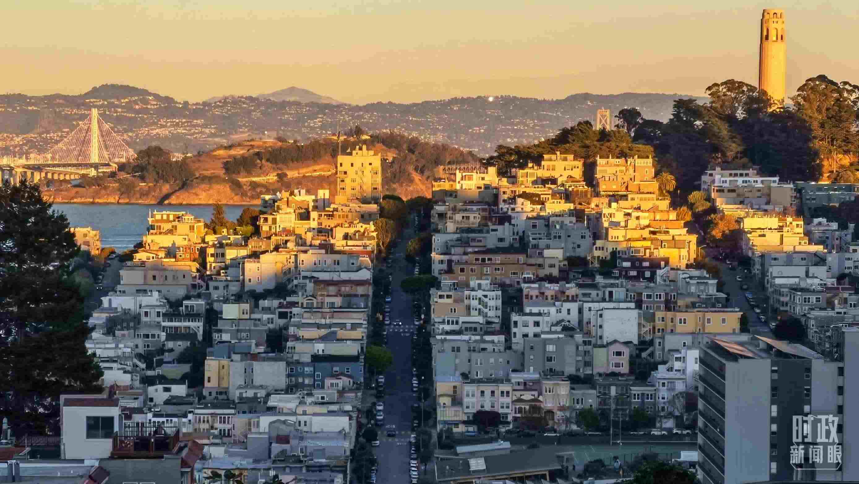 △舊金山街景。（總臺央視記者石丞拍攝）