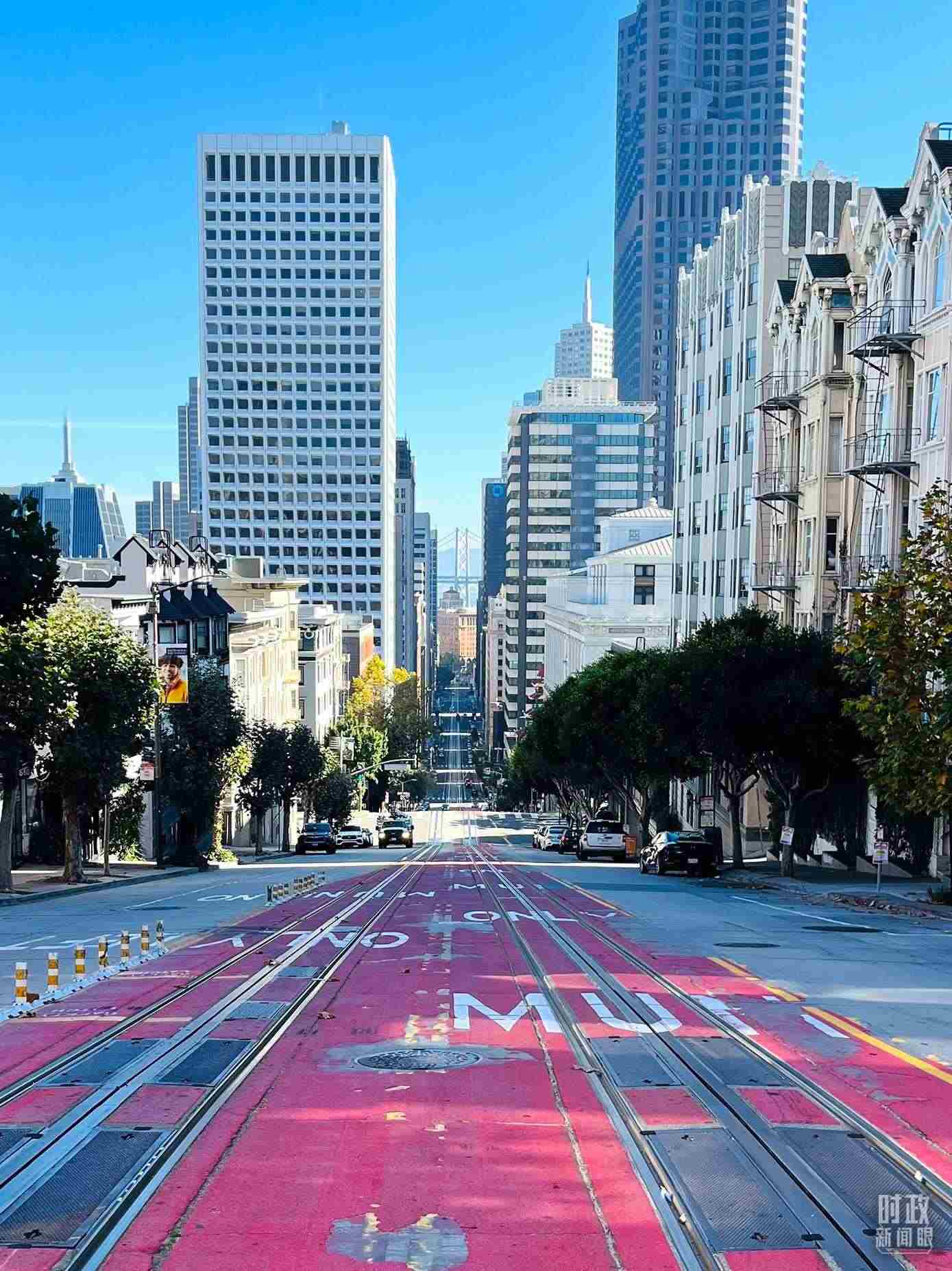 舊金山街景。（總臺(tái)央視記者郭曉龍拍攝）