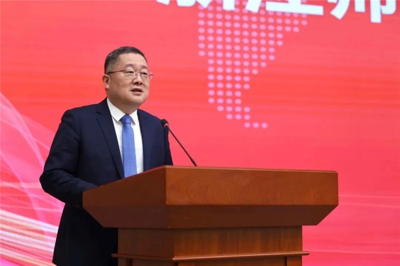浙江師范大學(xué)黨委書記鄭孟狀致辭。主辦方供圖