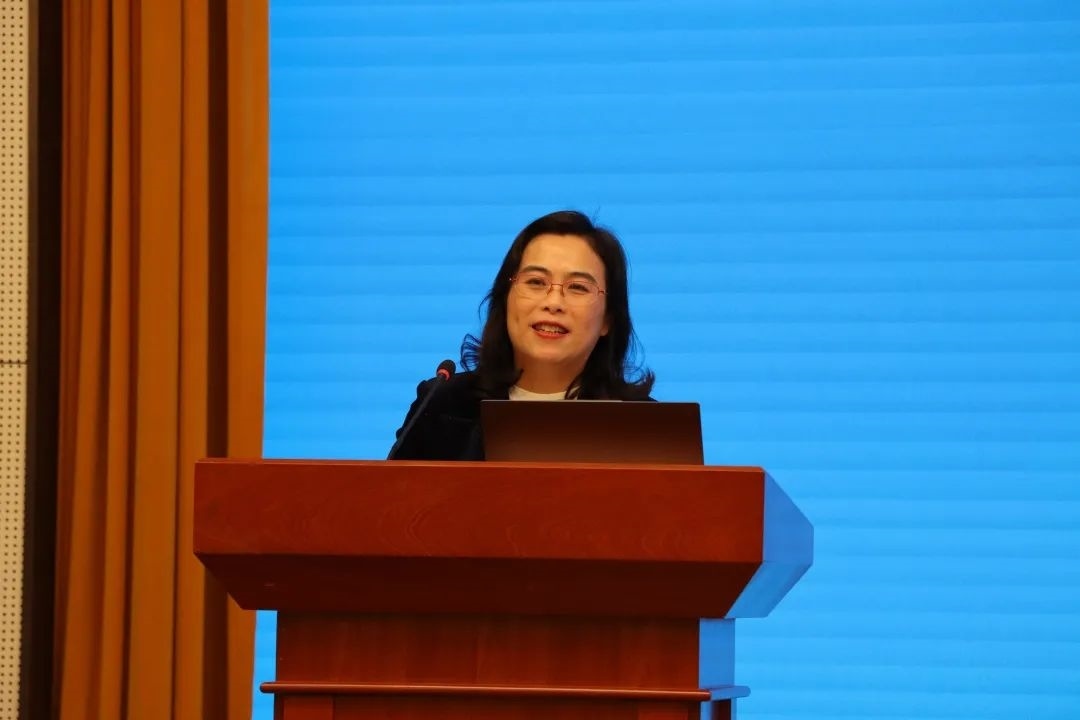 浙江師范大學(xué)副校長(zhǎng)張建珍致辭。主辦方供圖