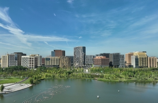 雄安新區(qū)容東片區(qū)。人民網(wǎng)記者 李兆民攝