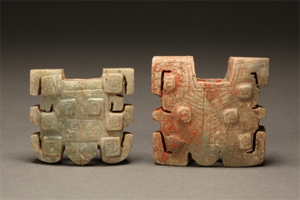 獸面形玉飾件。國家文物局供圖