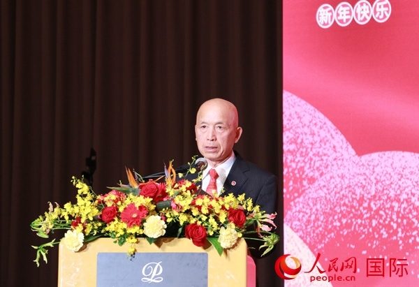 全華聯(lián)理事長賀乃和致辭。人民網 許可攝