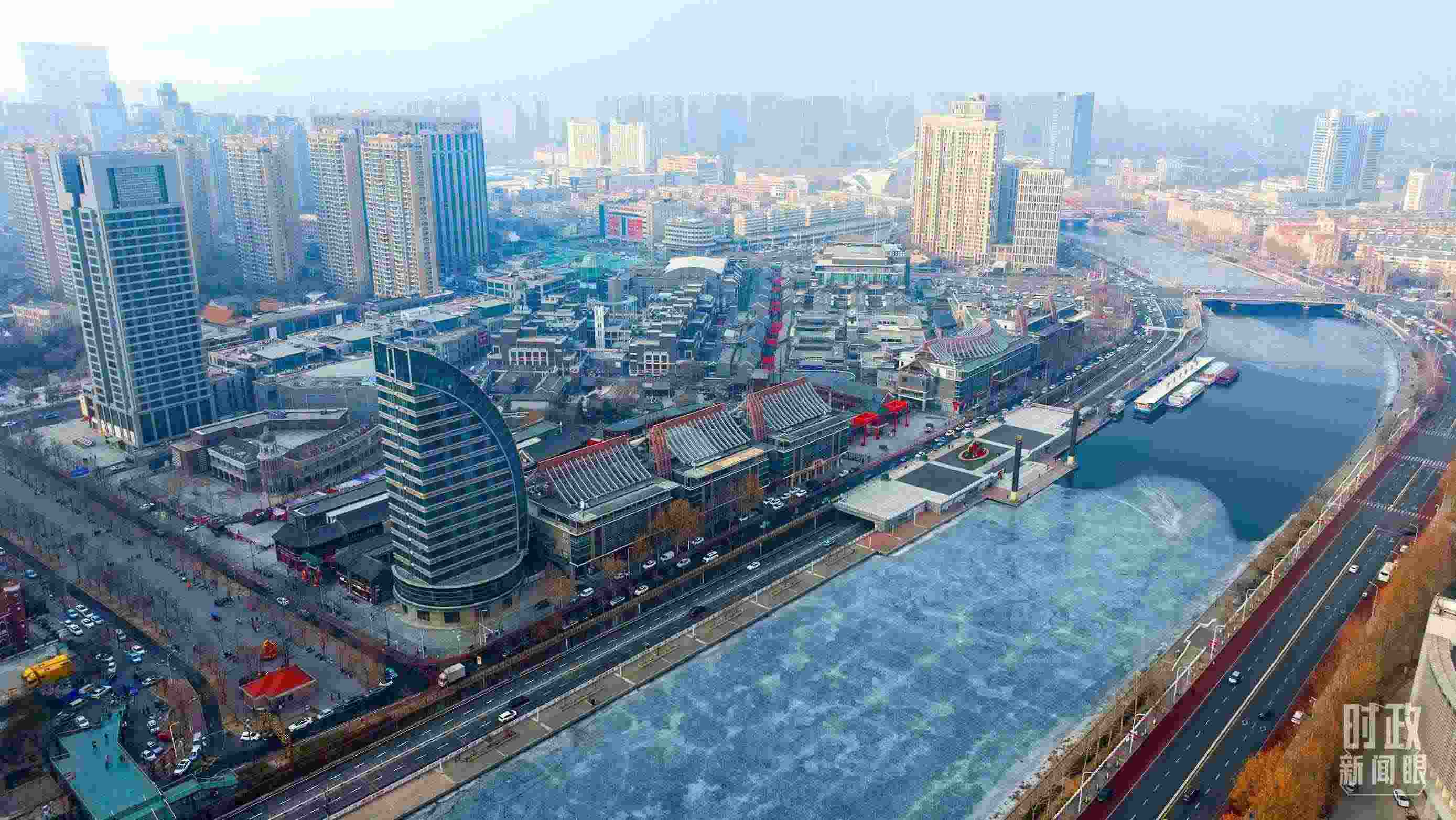 △天津航拍。（總臺記者劉功河拍攝）