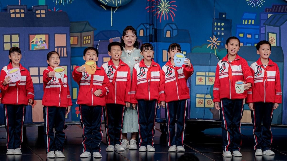 湖南省懷化市會同縣粟裕希望小學(xué)田野詩班彩排現(xiàn)場。主辦方供圖