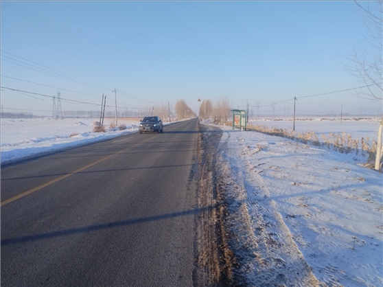 連接德惠市與太興村的德前公路寬闊通暢。德惠市委宣傳部供圖
