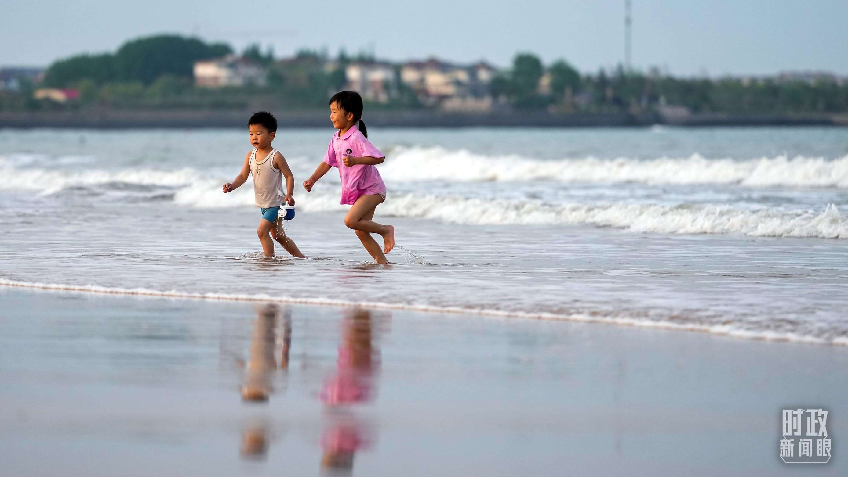 山東日照陽光海岸。（總臺國廣記者李晉拍攝）
