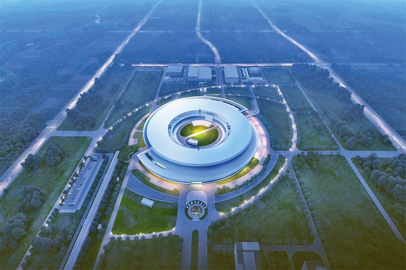 近年來，長三角各省市牢牢把握高質(zhì)量發(fā)展這個首要任務(wù)，因地制宜培育和發(fā)展新質(zhì)生產(chǎn)力，朝著世界級城市群目標(biāo)邁進。圖為第四代大科學(xué)裝置“合肥先進光源”的效果圖（資料圖片）。 新華社發(fā)（中國科學(xué)技術(shù)大學(xué)國家同步輻射實驗室供圖）