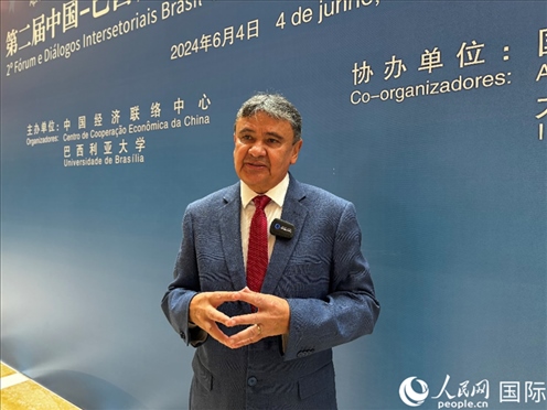 巴西社會發(fā)展部部長迪亞斯。 人民網(wǎng)記者 張榮攝