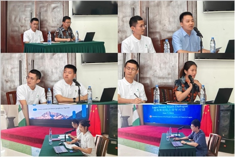 青年外交官們介紹了中國有關外交政策、對非對尼政策、等情況，并就學生們關心的問題解答。駐拉各斯總領館供圖