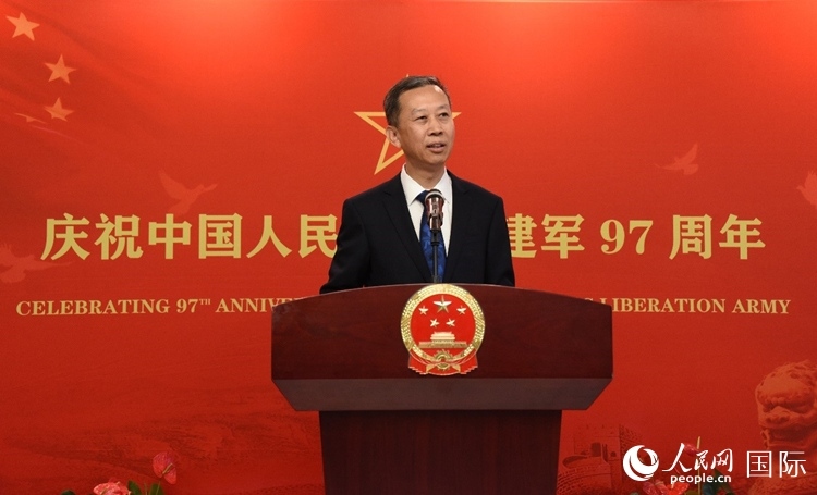 中國(guó)駐瑞典大使崔愛民致辭。人民網(wǎng)記者 殷淼攝