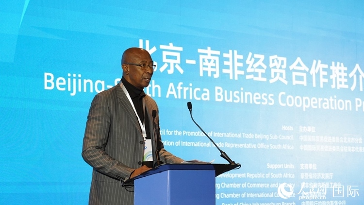 布萊克廳長致辭。人民網(wǎng) 劉暢攝