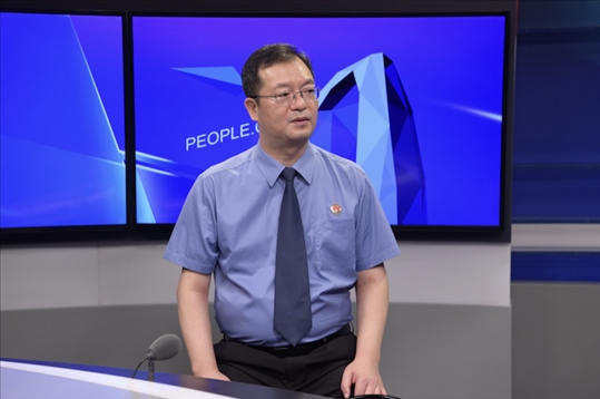 福建省泉州市人民檢察院檢察長施建清。人民網(wǎng)記者 王曉嘯攝