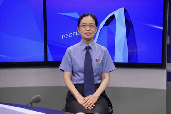 最高人民檢察院行政檢察廳二級高級檢察官張立新。人民網(wǎng)記者 王曉嘯攝