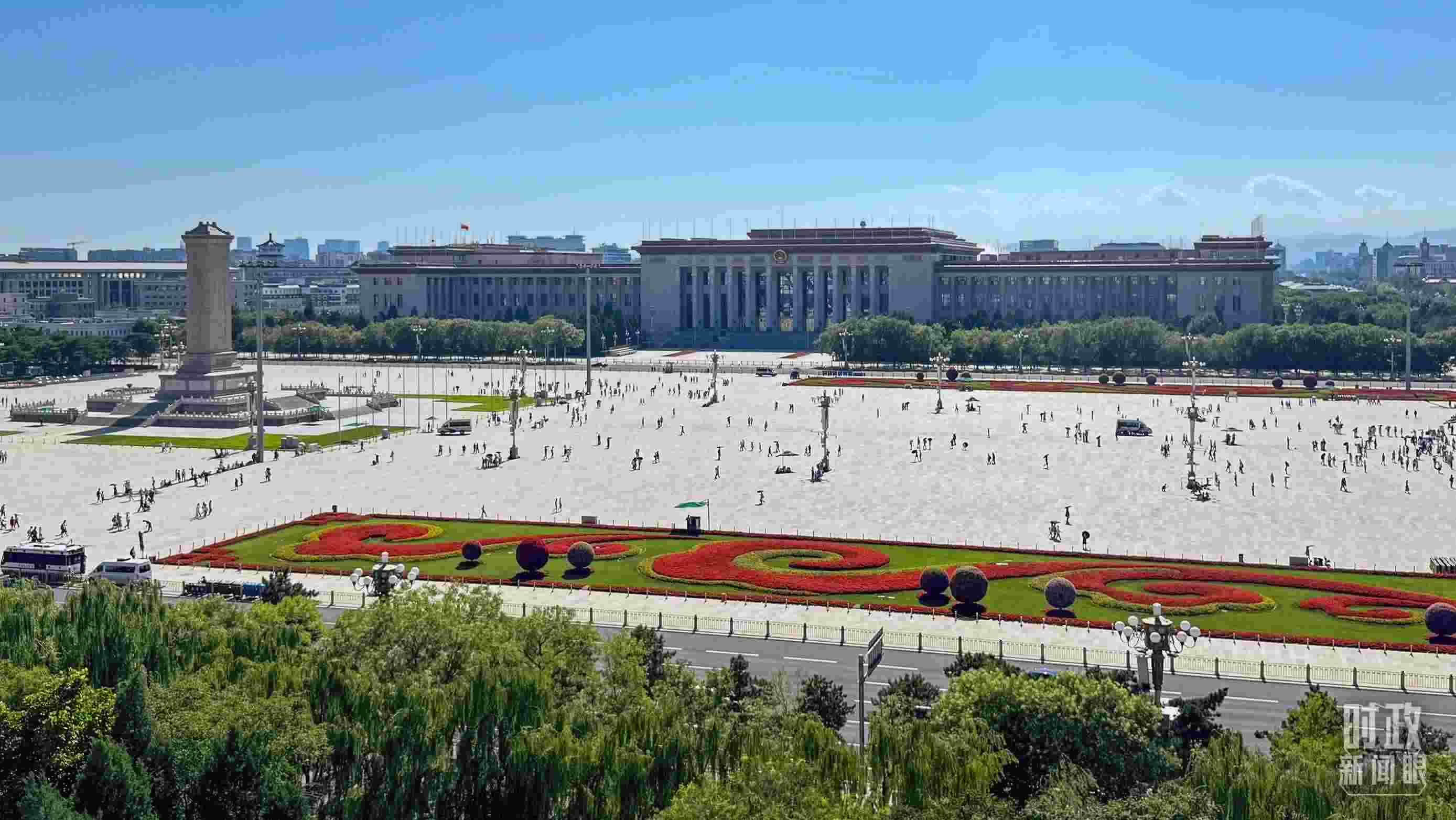 △北京天安門廣場。（總臺央視記者蔣碩拍攝）