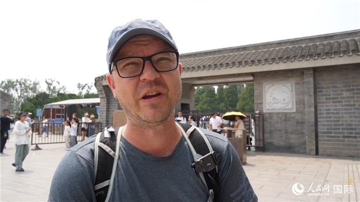 圖為德國籍游客安德烈亞斯·西伯特。人民網(wǎng)記者 吳超嵐攝