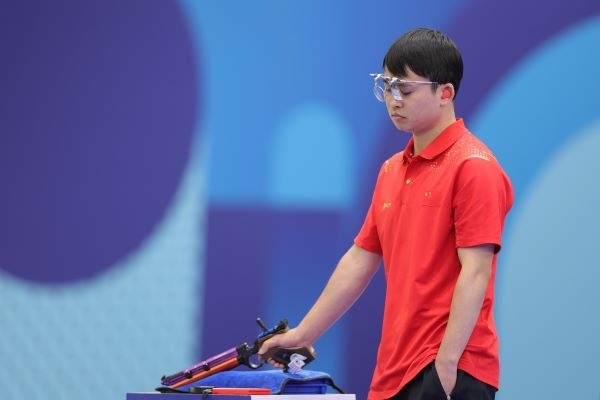 謝瑜在比賽中。 人民日?qǐng)?bào)報(bào)道團(tuán) 陶相安攝