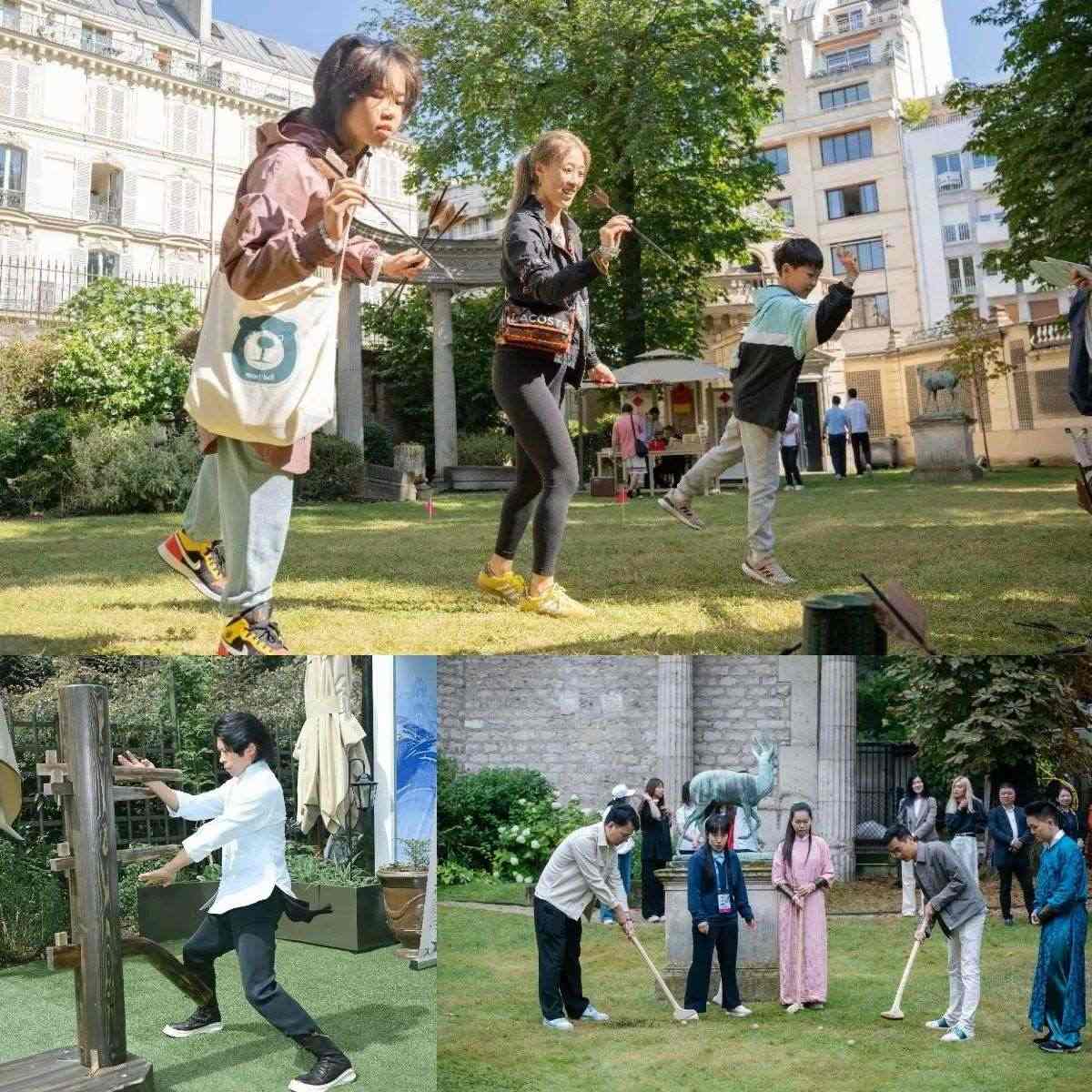 中國傳統(tǒng)體育項(xiàng)目互動(dòng)體驗(yàn)區(qū)樂趣橫生?！爸袊摇惫﹫D