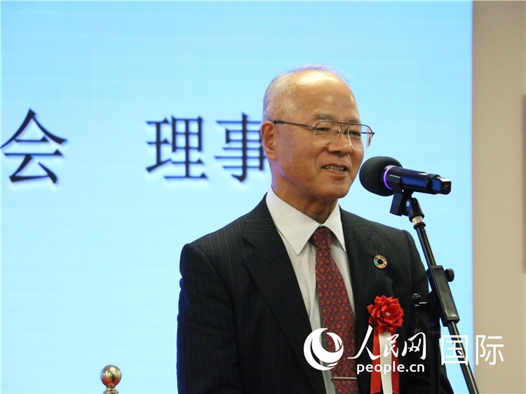 日中協(xié)會(huì)理事長(zhǎng)瀨野清水致辭。人民網(wǎng) 許可攝