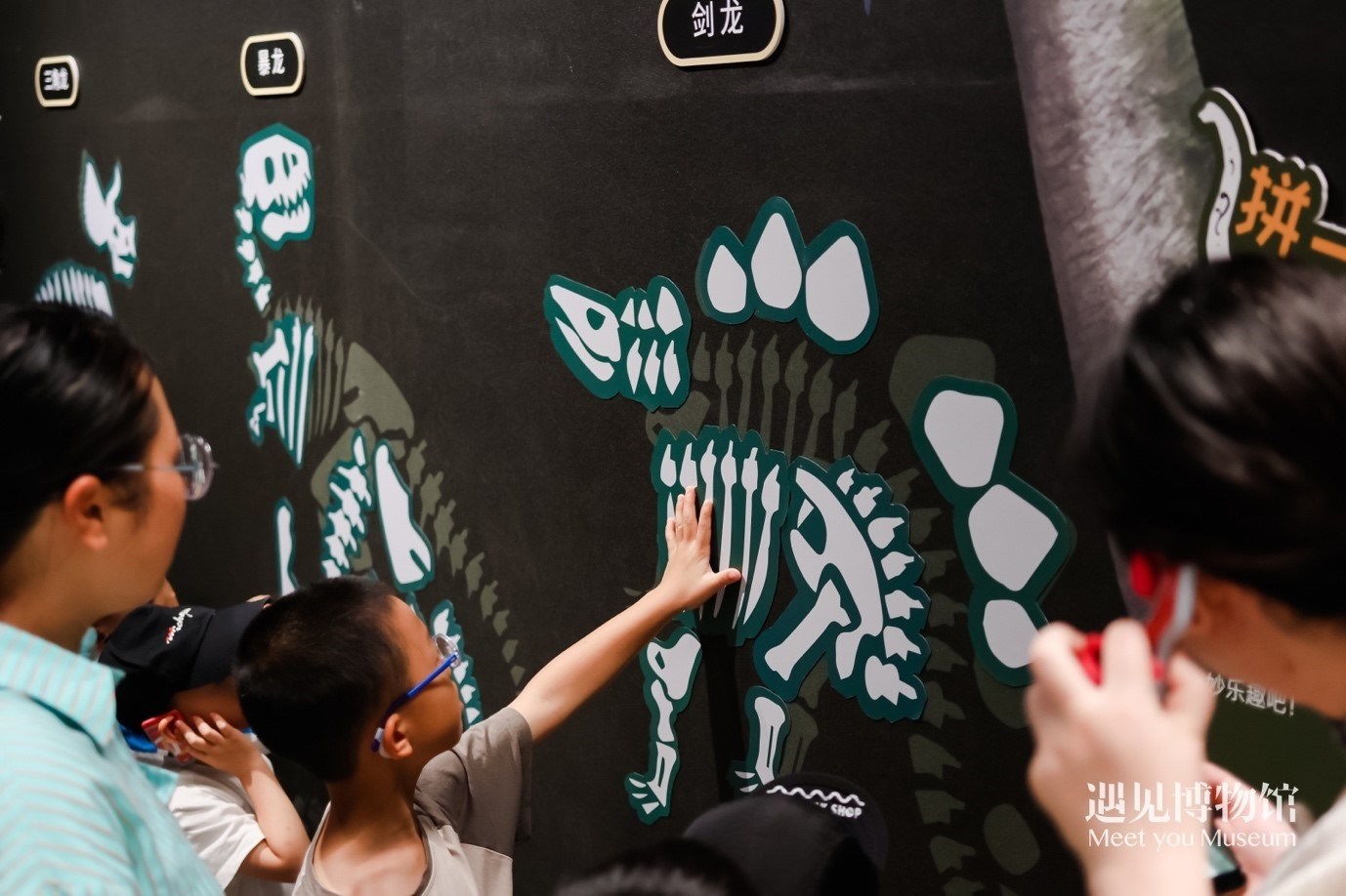 5. “2億年的地球記憶——恐龍化石特展”互動(dòng)區(qū)域。遇見(jiàn)博物館供圖