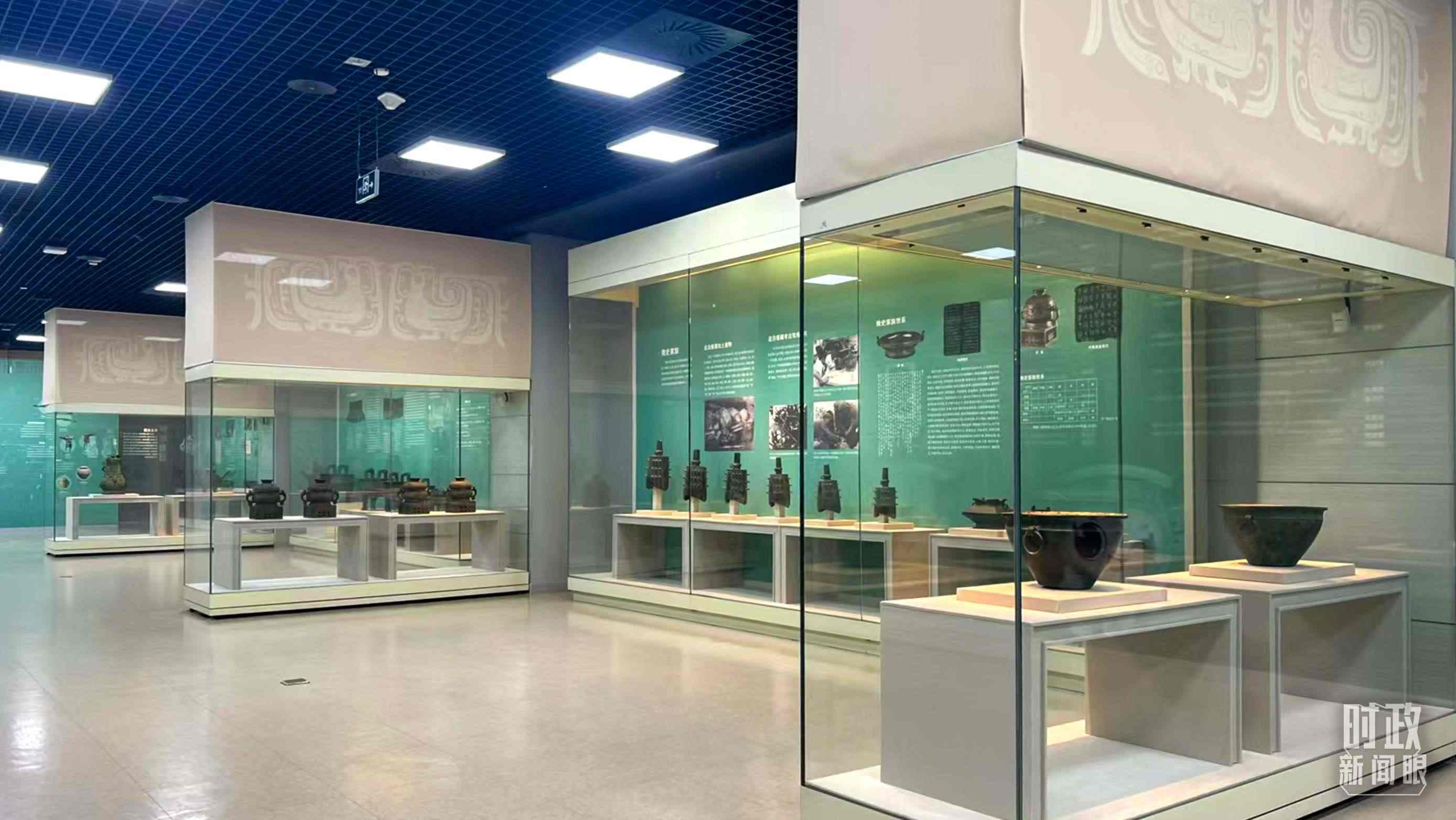 △ 寶雞青銅器博物院內(nèi)展陳。（總臺記者崔剛拍攝）