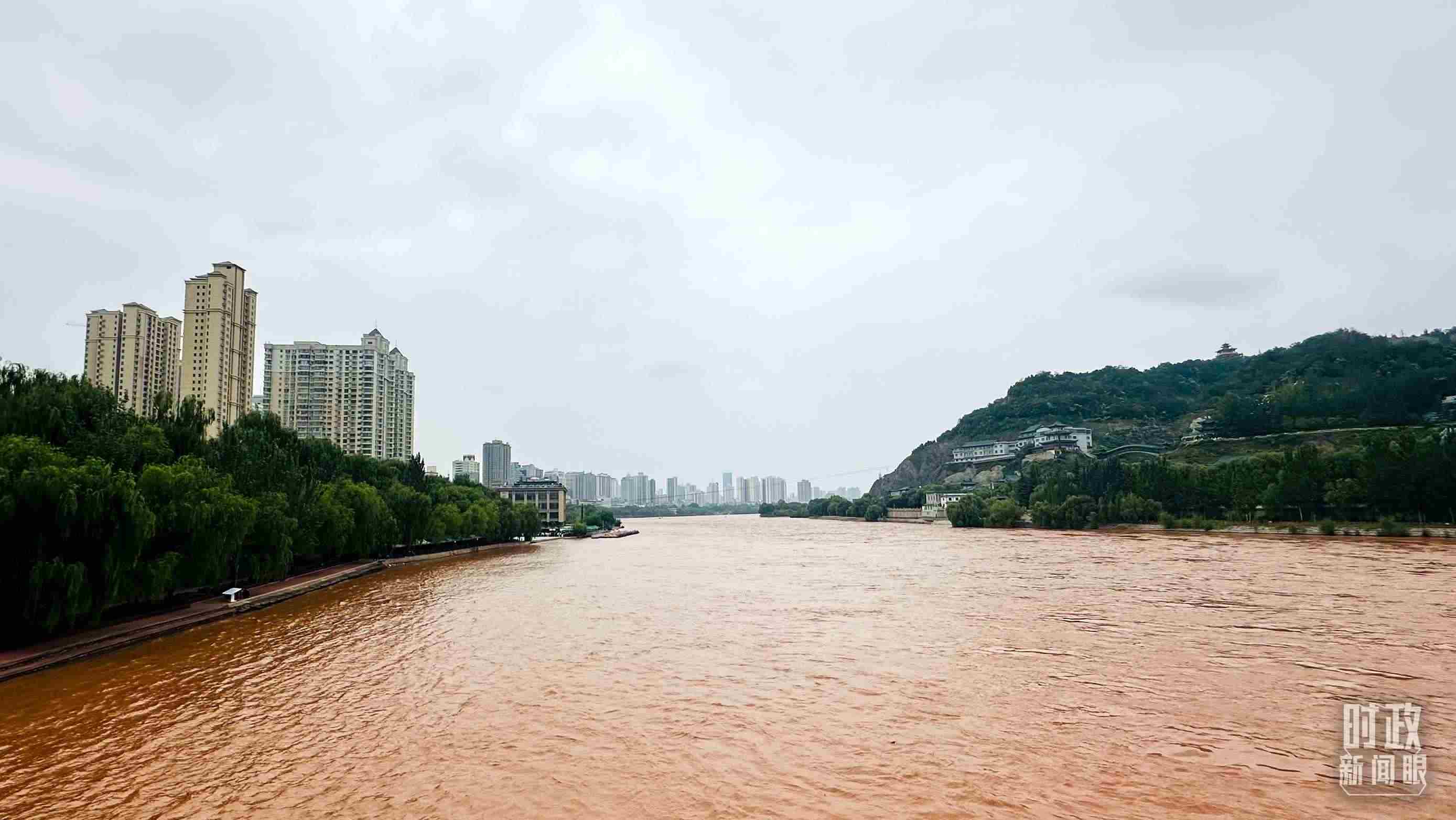 △黃河蘭州段。（總臺央視記者范一鳴拍攝）