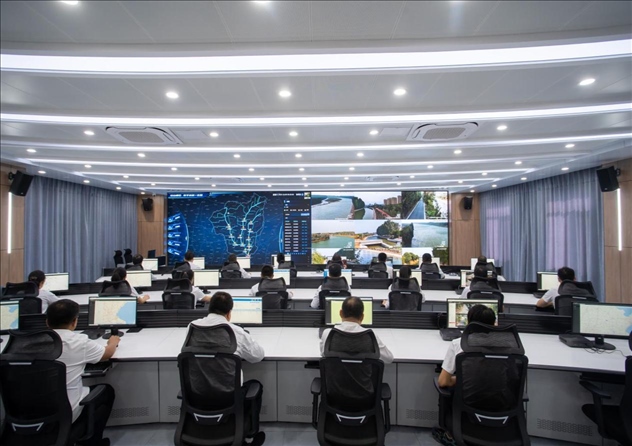 位山灌區(qū)智慧調(diào)度中心 。受訪者供圖