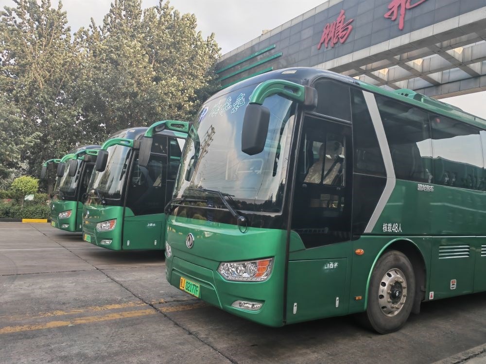 2024年9月4日拍攝的鵬飛集團(tuán)的氫能大巴車(chē)。新華社記者 王勁玉 攝