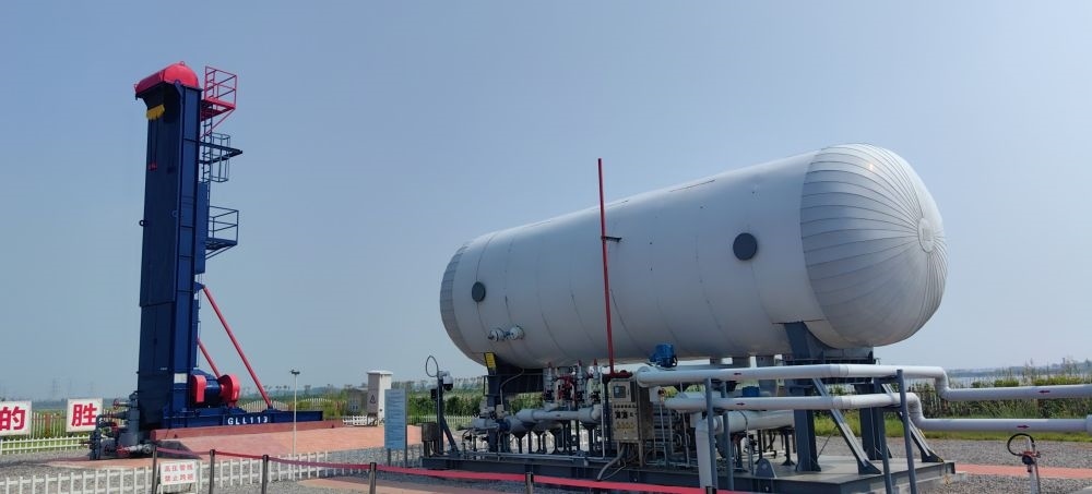 2024年8月30日，勝利油田萊113區(qū)塊CCUS項(xiàng)目現(xiàn)場(chǎng)。新華社記者 陳國(guó)峰 攝