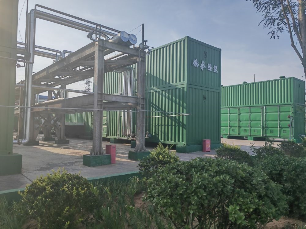 2024年9月4日，位于鵬飛集團(tuán)的電解水制氫項(xiàng)目。新華社記者 王勁玉 攝