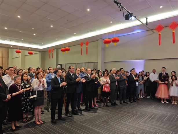 圖為招待會(huì)現(xiàn)場。 中國駐累西腓總領(lǐng)館供圖